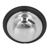 Kitchen Sink Stopper Brushed Stainless Steel Garbage Disposal Stopper Rubber Sealing Ring Sink Plug Cover 86mm OD - Side View