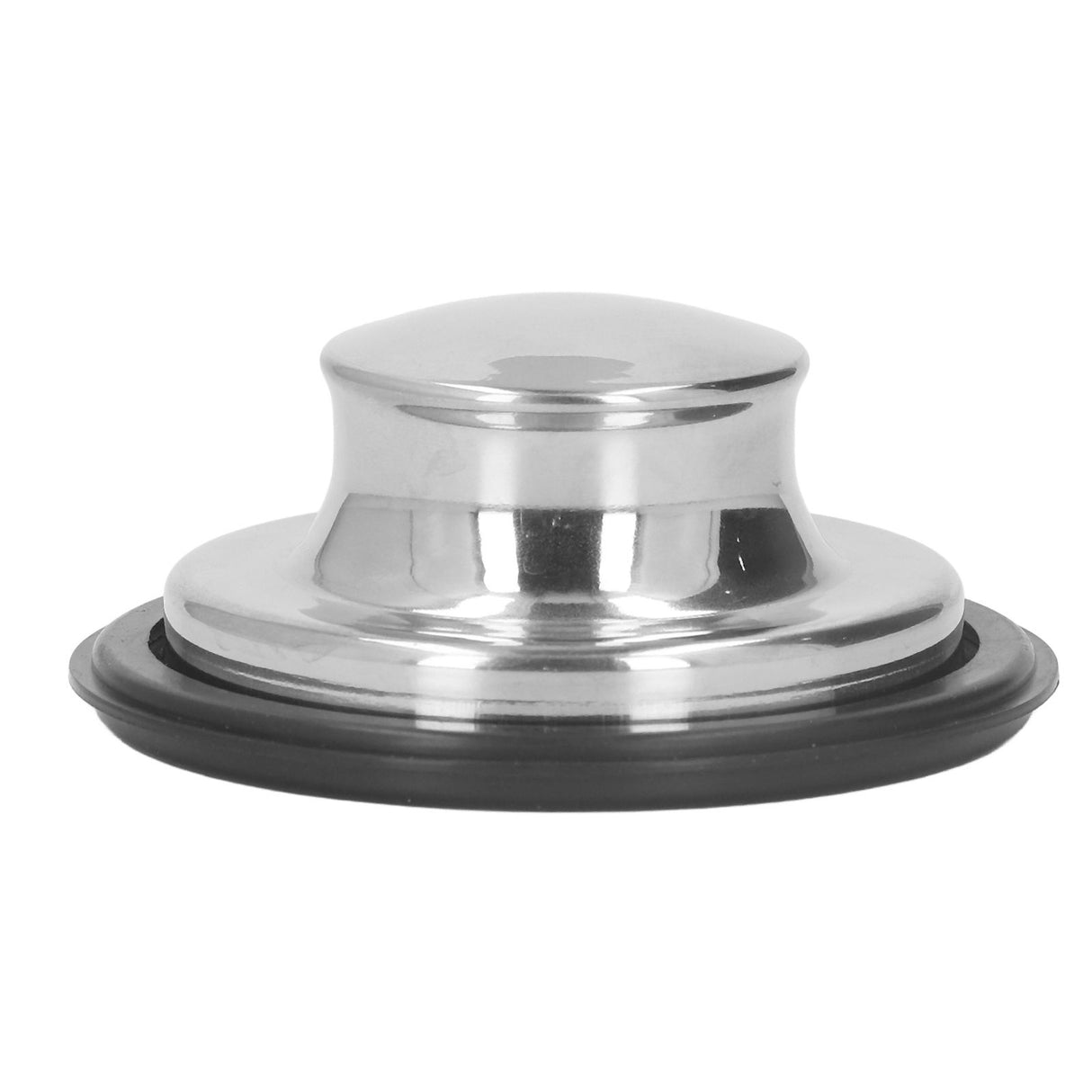 Kitchen Sink Stopper Brushed Stainless Steel Garbage Disposal Stopper Rubber Sealing Ring Sink Plug Cover 86mm OD