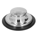 Kitchen Sink Stopper Brushed Stainless Steel Garbage Disposal Stopper Rubber Sealing Ring Sink Plug Cover 86mm OD