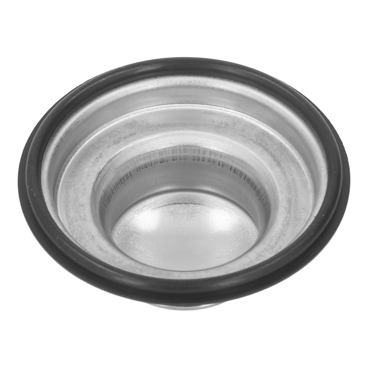 Kitchen Sink Stopper Brushed Stainless Steel Garbage Disposal Stopper Rubber Sealing Ring Sink Plug Cover 86mm OD