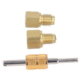 Copper Refrigerant Tank Adapter 1/2 ACME to 1/4 SAE 1/4 SAE to 1/2 ACME Refrigerant Tank Adapter Fittings