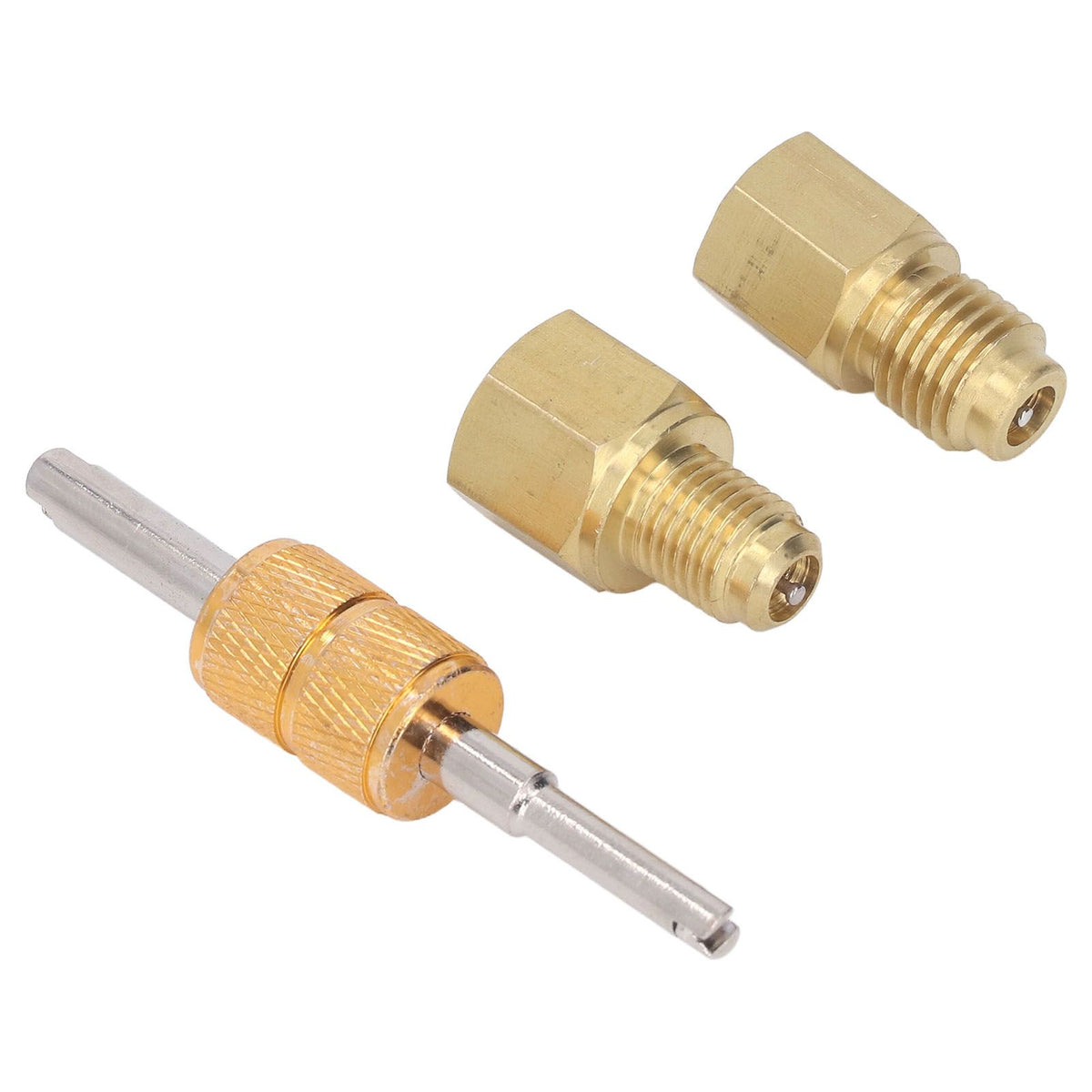 Copper Refrigerant Tank Adapter 1/2 ACME to 1/4 SAE 1/4 SAE to 1/2 ACME Refrigerant Tank Adapter Fittings
