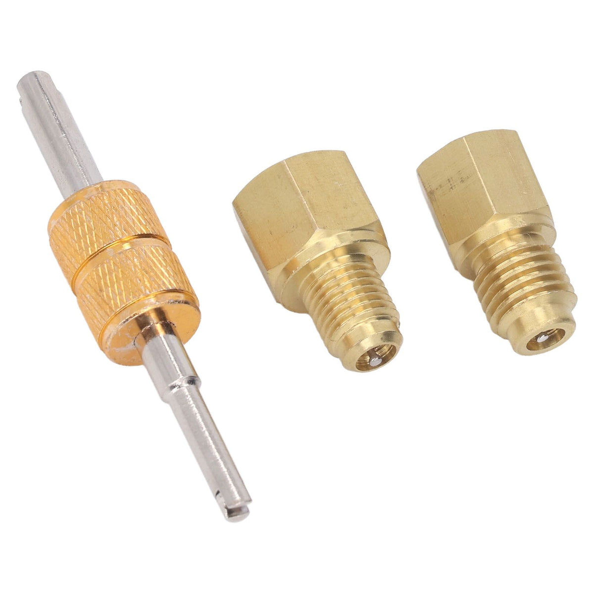Copper Refrigerant Tank Adapter 1/2 ACME to 1/4 SAE 1/4 SAE to 1/2 ACME Refrigerant Tank Adapter Fittings