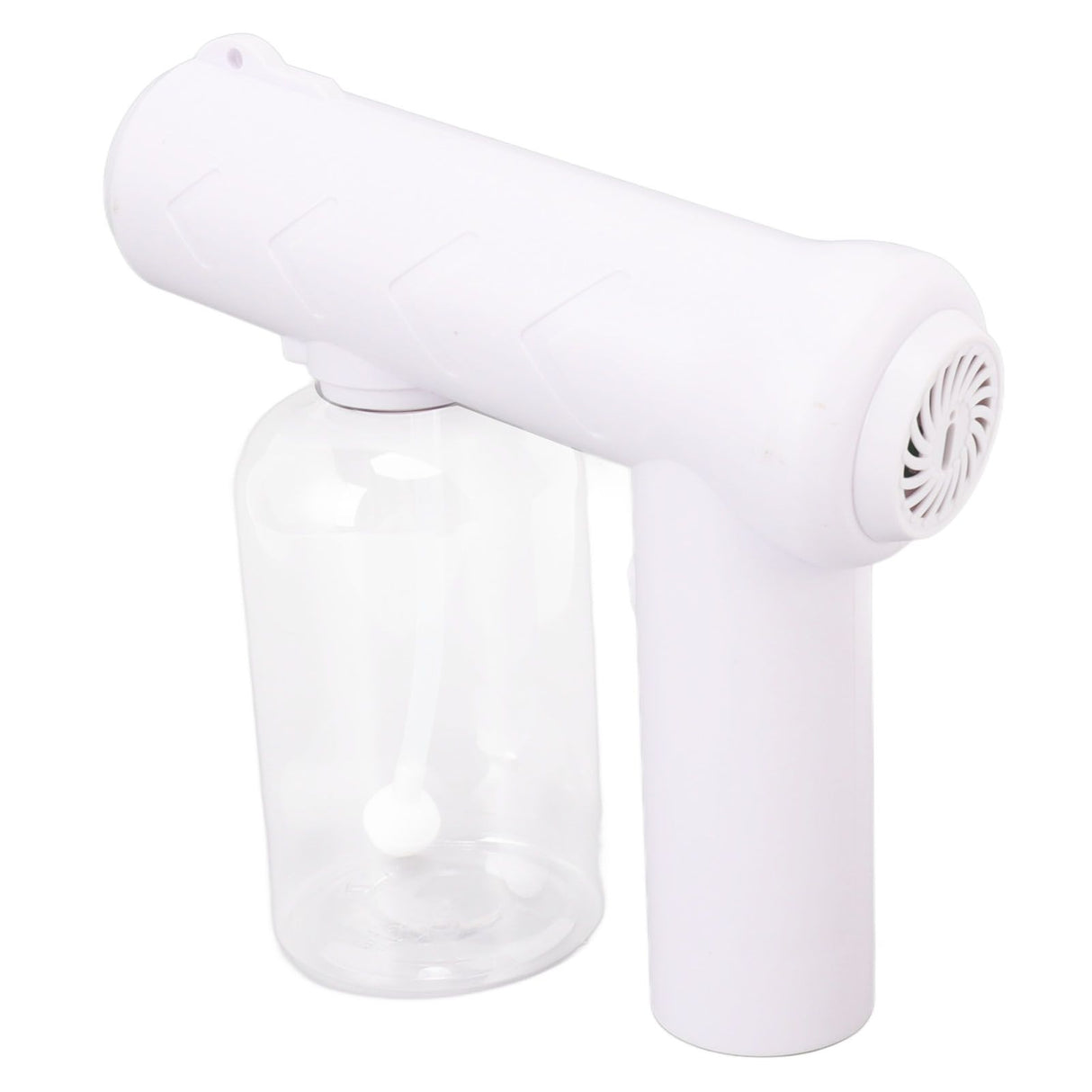 Nano Cleaning Sprayer Rechargeable Blue Light Portable Handheld Alcohol Atomizer for Home Garden School 380ml White