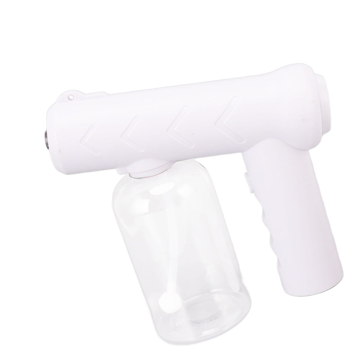 Nano Cleaning Sprayer Rechargeable Blue Light Portable Handheld Alcohol Atomizer for Home Garden School 380ml White