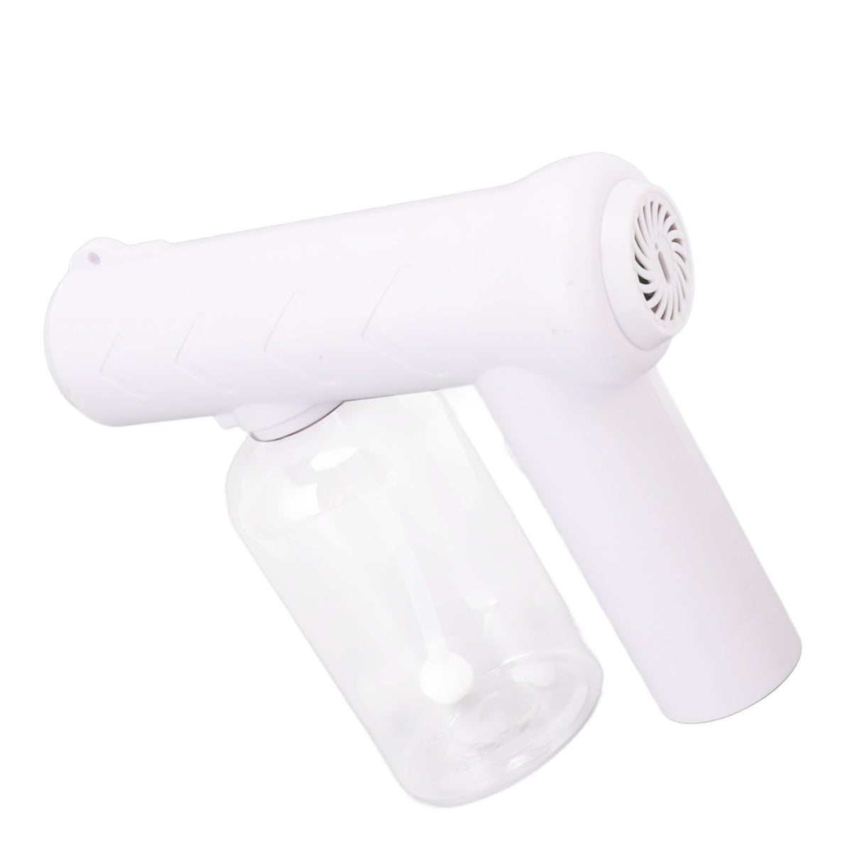 Nano Cleaning Sprayer Rechargeable Blue Light Portable Handheld Alcohol Atomizer for Home Garden School 380ml White