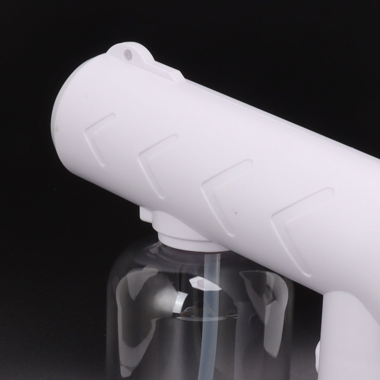 Nano Cleaning Sprayer Rechargeable Blue Light Portable Handheld Alcohol Atomizer for Home Garden School 380ml White