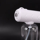 Nano Cleaning Sprayer Rechargeable Blue Light Portable Handheld Alcohol Atomizer for Home Garden School 380ml White - Extra Image