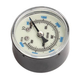 6000 Psi CO2 Pressure Gauge 1/8npt Thread Air Pressure Gauge Double Scale Luminous Carbon Dioxide Meter