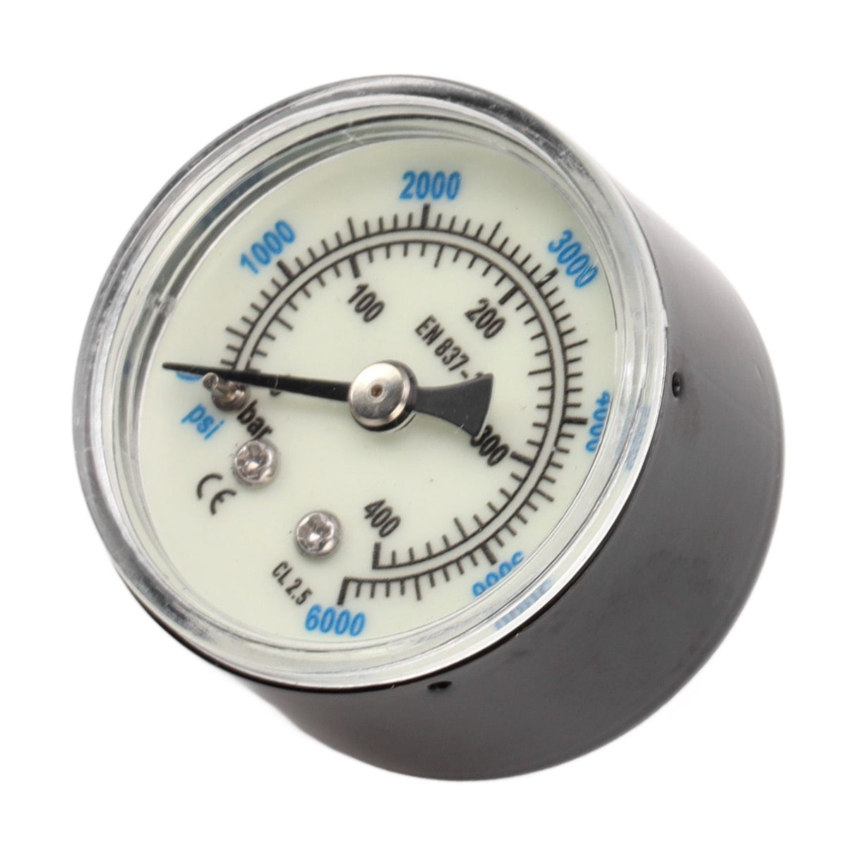 6000 Psi CO2 Pressure Gauge 1/8npt Thread Air Pressure Gauge Double Scale Luminous Carbon Dioxide Meter