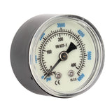 6000 Psi CO2 Pressure Gauge 1/8npt Thread Air Pressure Gauge Double Scale Luminous Carbon Dioxide Meter - 45-Degree Angle
