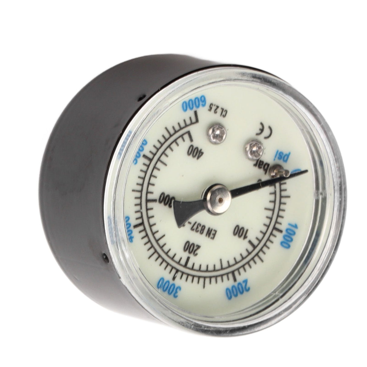 6000 Psi CO2 Pressure Gauge 1/8npt Thread Air Pressure Gauge Double Scale Luminous Carbon Dioxide Meter