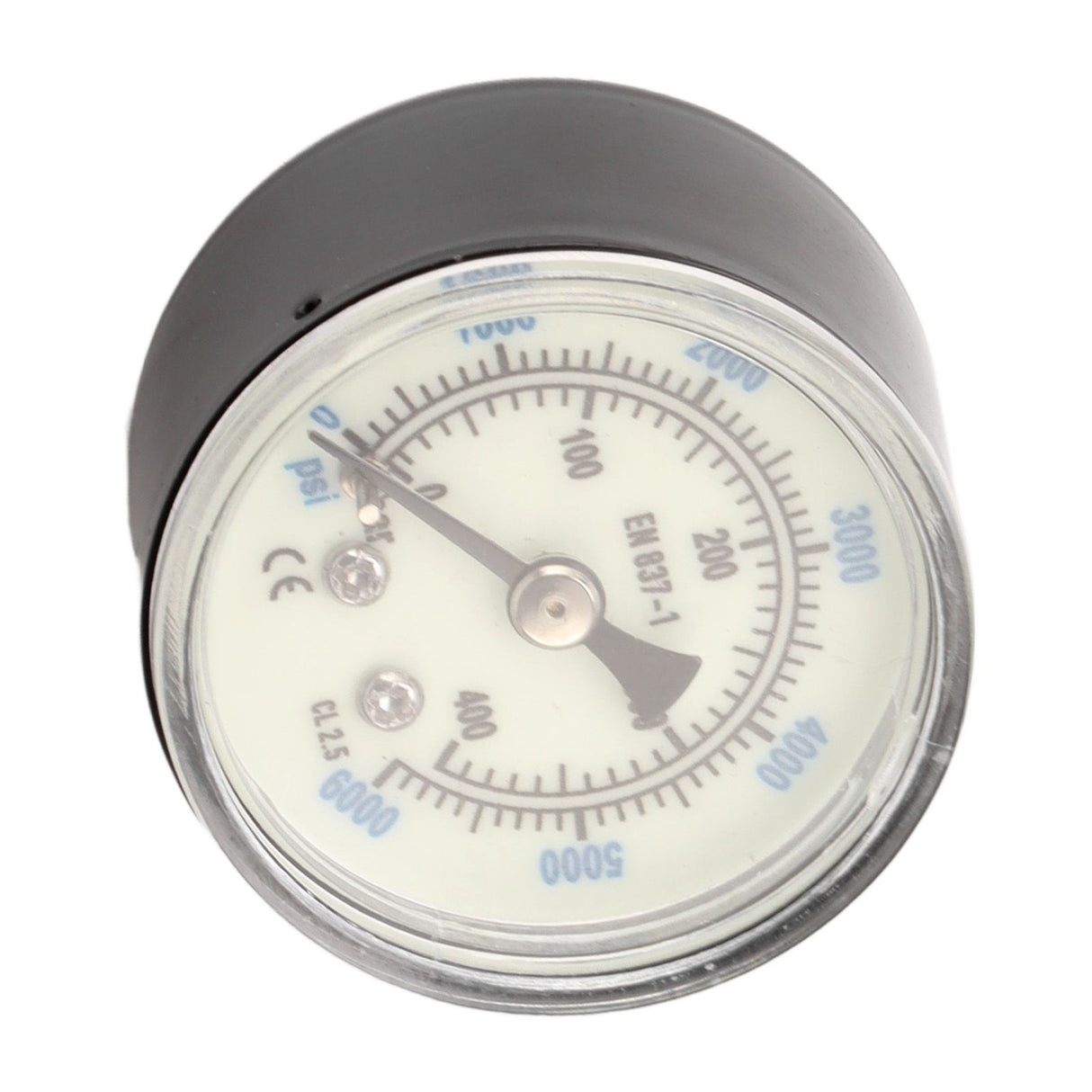 6000 Psi CO2 Pressure Gauge 1/8npt Thread Air Pressure Gauge Double Scale Luminous Carbon Dioxide Meter