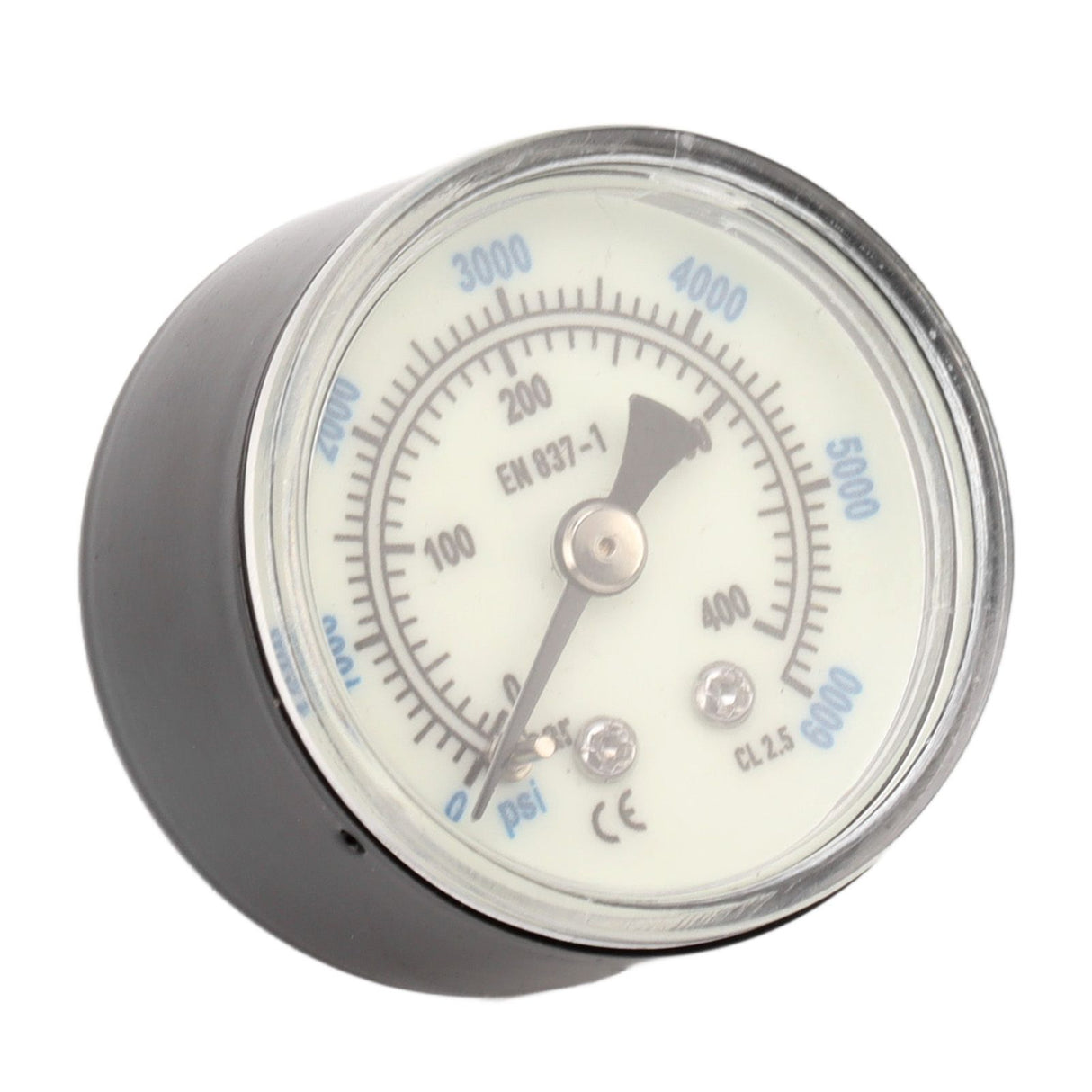 6000 Psi CO2 Pressure Gauge 1/8npt Thread Air Pressure Gauge Double Scale Luminous Carbon Dioxide Meter