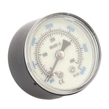 6000 Psi CO2 Pressure Gauge 1/8npt Thread Air Pressure Gauge Double Scale Luminous Carbon Dioxide Meter
