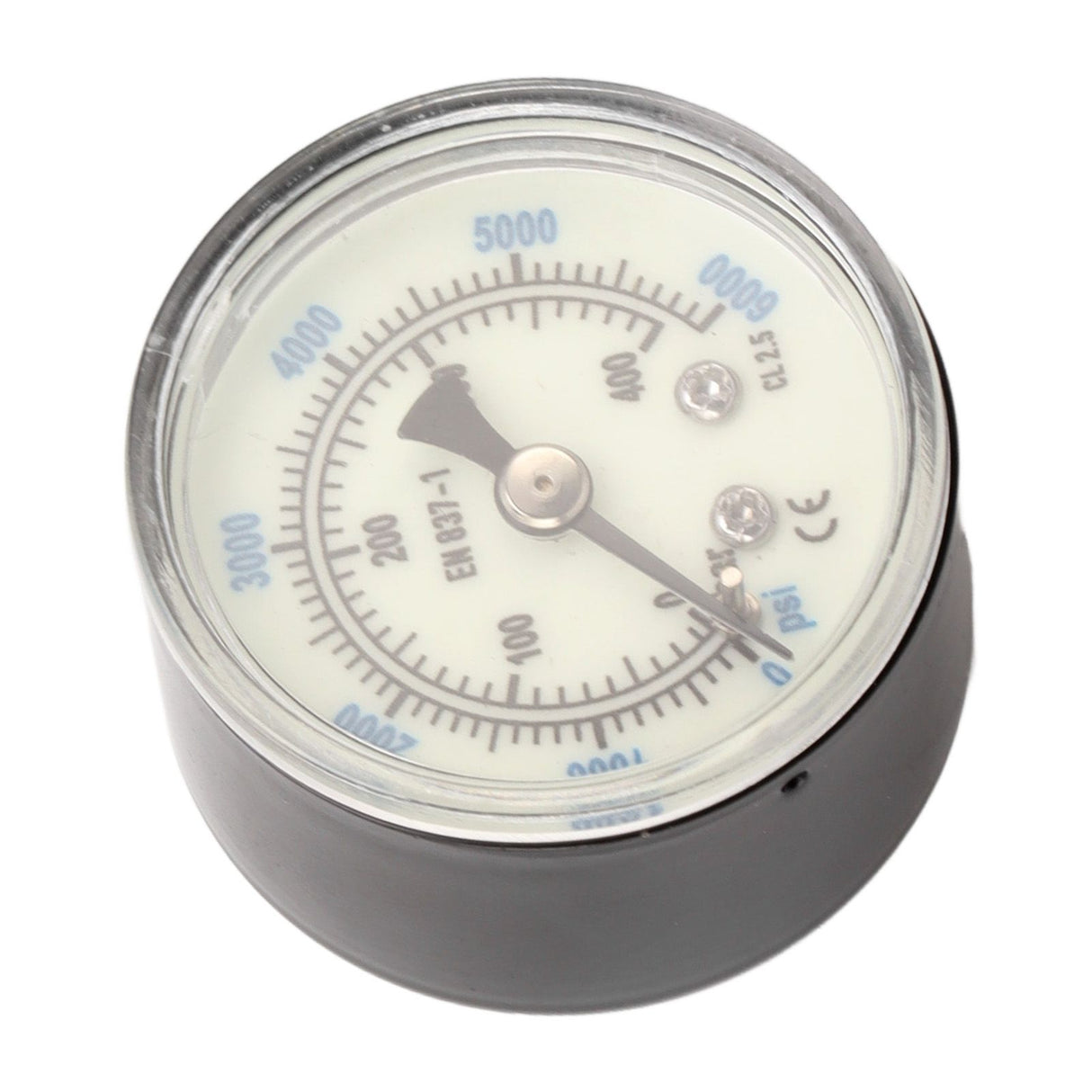 6000 Psi CO2 Pressure Gauge 1/8npt Thread Air Pressure Gauge Double Scale Luminous Carbon Dioxide Meter
