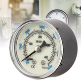 6000 Psi CO2 Pressure Gauge 1/8npt Thread Air Pressure Gauge Double Scale Luminous Carbon Dioxide Meter