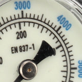 6000 Psi CO2 Pressure Gauge 1/8npt Thread Air Pressure Gauge Double Scale Luminous Carbon Dioxide Meter - Extra Image