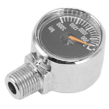 2000psi Pressure Gauge 1/8NPT Mount CO2 Cylinder Filling Pressure Meter for CO2 Gas Tank Keg Black - Side View