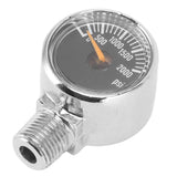 2000psi Pressure Gauge 1/8NPT Mount CO2 Cylinder Filling Pressure Meter for CO2 Gas Tank Keg Black - 45-Degree Angle