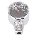 2000psi Pressure Gauge 1/8NPT Mount CO2 Cylinder Filling Pressure Meter for CO2 Gas Tank Keg Black