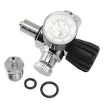 6000psi 400Bar Diving Tank Pressure Gauge M18x1.5 Scuba Diving Tank Pressure Gauge Double Scale Luminous Meter