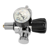 6000psi 400Bar Diving Tank Pressure Gauge M18x1.5 Scuba Diving Tank Pressure Gauge Double Scale Luminous Meter - Top-Down View
