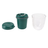 Portable Juicer Cup Multifunctional Rechargeable Small 4 Blades Blender Fruit Mixing Machine for Home 260ml Green - Front View