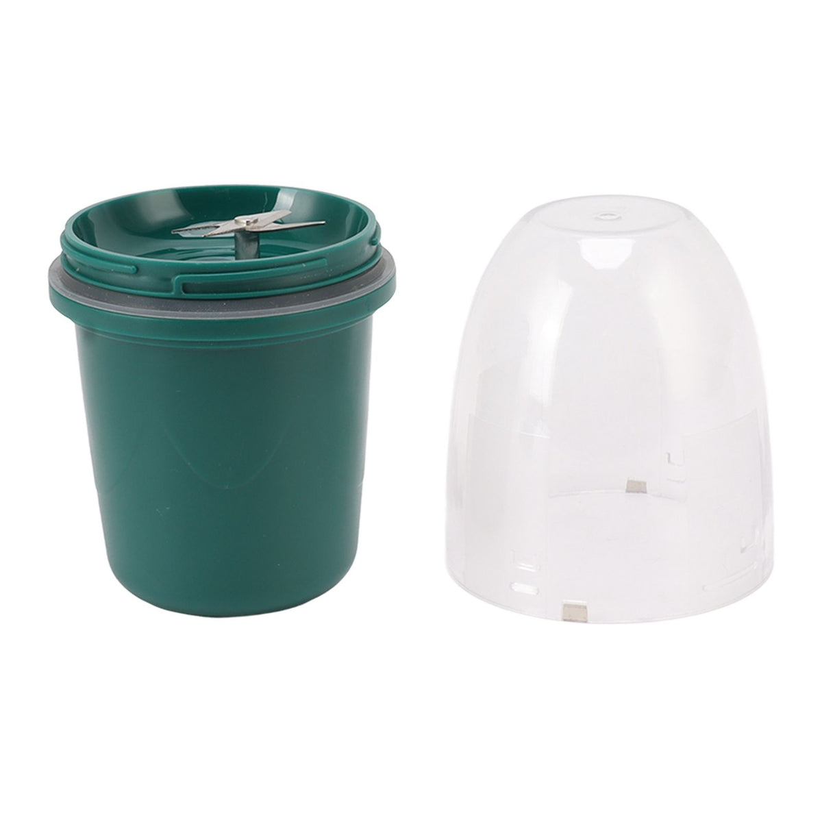 Portable Juicer Cup Multifunctional Rechargeable Small 4 Blades Blender Fruit Mixing Machine for Home 260ml Green