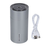 Car Fragrance Humidifier USB 3 Gears Adjustable Automatic Induction Portable Aromatherapy Humidifier with Colorful Light Grey