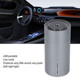 Car Fragrance Humidifier USB 3 Gears Adjustable Automatic Induction Portable Aromatherapy Humidifier with Colorful Light Grey