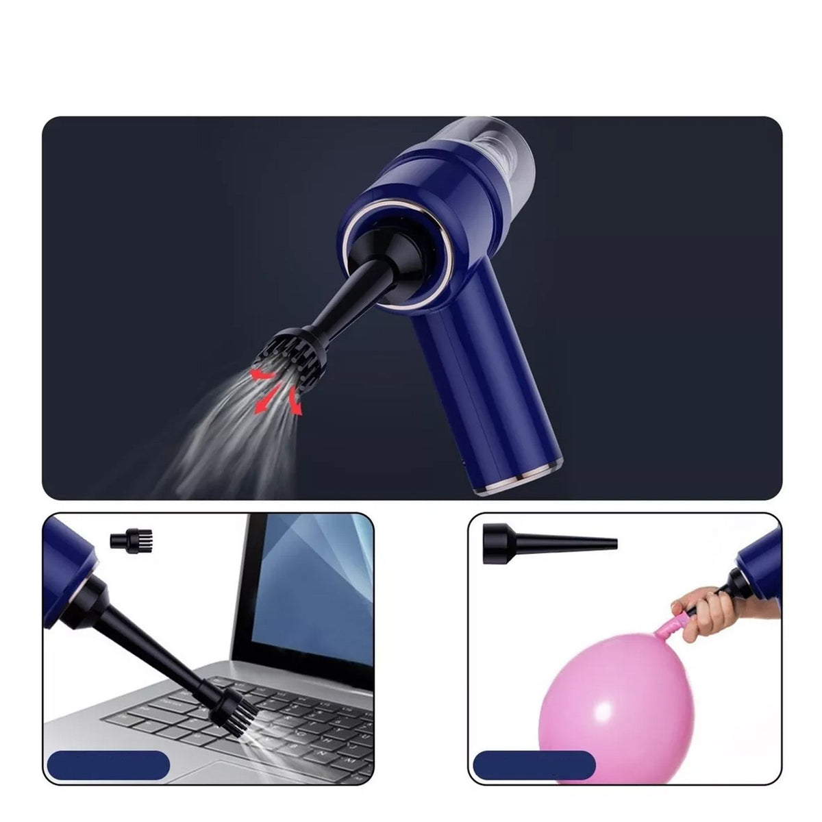 Car Vacuum Cleaner High Suction Power Wet and Dry Rechargeable Portable Handheld Mini Vacuum Cleaner for Home and Cars