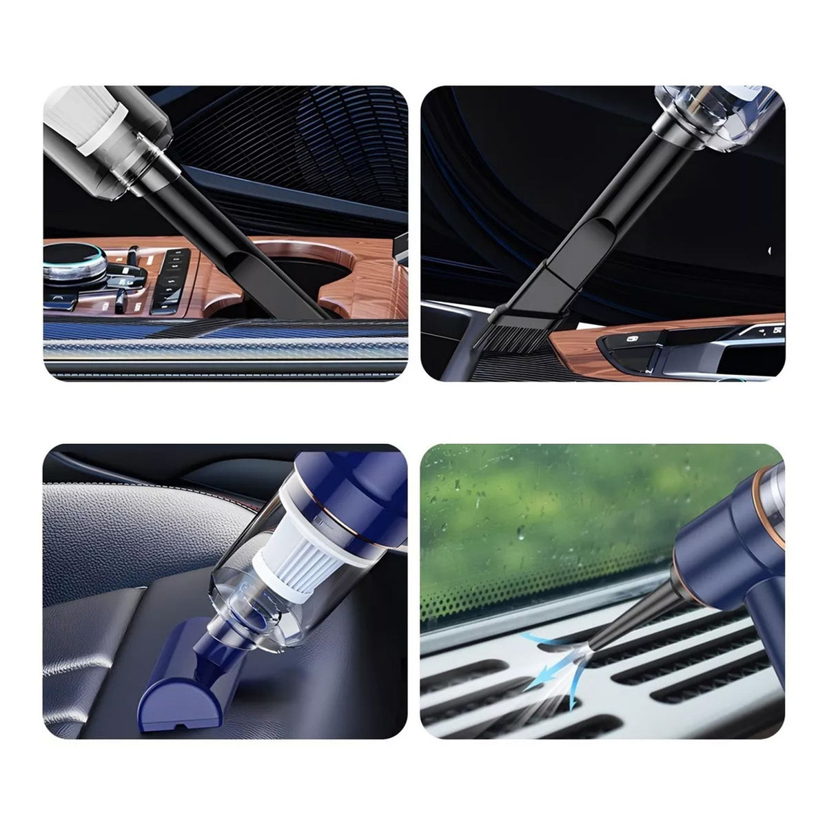 Car Vacuum Cleaner High Suction Power Wet and Dry Rechargeable Portable Handheld Mini Vacuum Cleaner for Home and Cars
