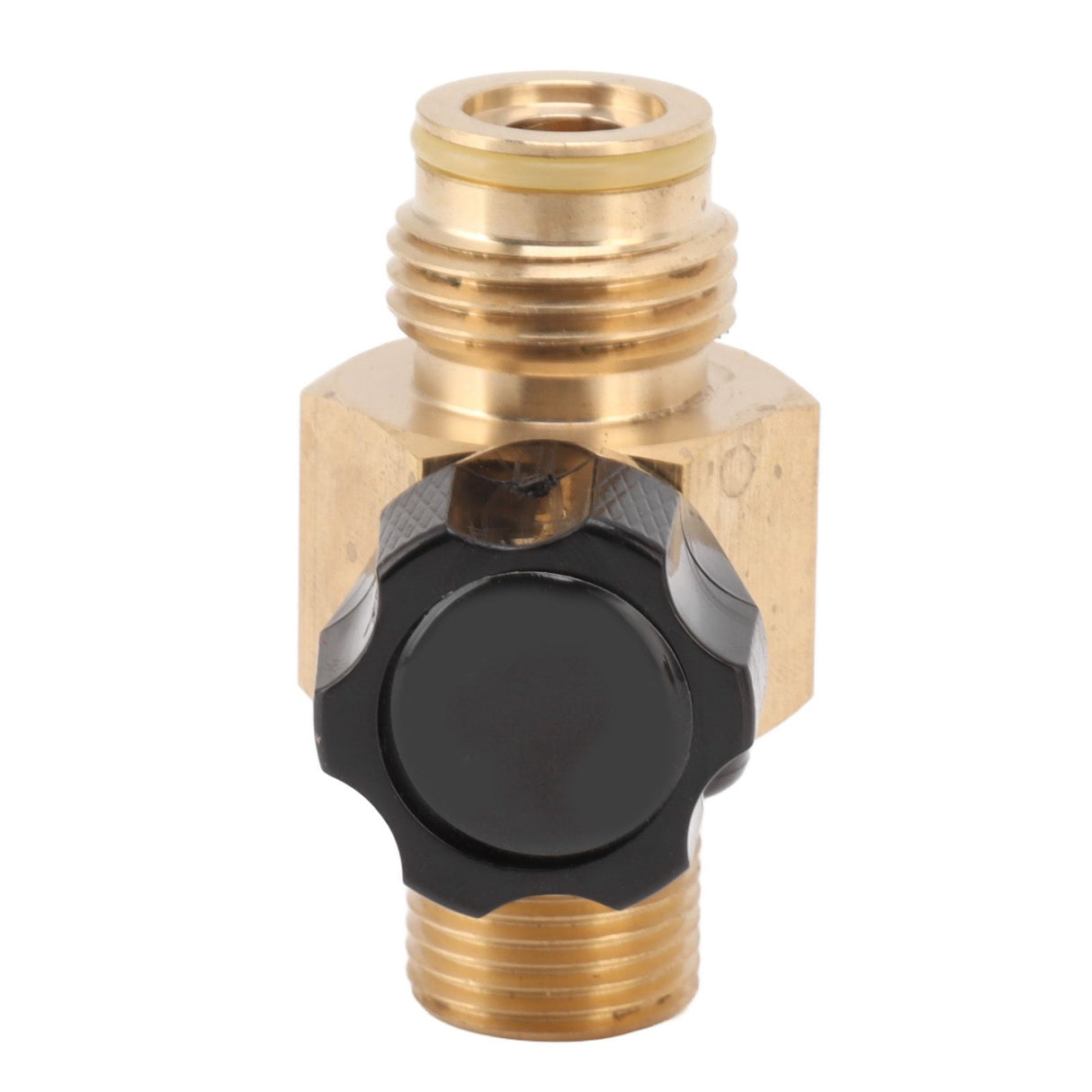 G1/2 14 CO2 Cylinder Refill Adapter 5000psi Maximum Pressure Brass M18x1.5 Refill CO2 Tank Valve Adapter Black