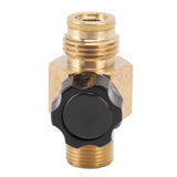 G1/2 14 CO2 Cylinder Refill Adapter 5000psi Maximum Pressure Brass M18x1.5 Refill CO2 Tank Valve Adapter Black