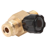 G1/2 14 CO2 Cylinder Refill Adapter 5000psi Maximum Pressure Brass M18x1.5 Refill CO2 Tank Valve Adapter Black