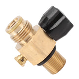 G1/2 14 CO2 Cylinder Refill Adapter 5000psi Maximum Pressure Brass M18x1.5 Refill CO2 Tank Valve Adapter Black - Extra Image