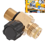 G1/2 14 CO2 Cylinder Refill Adapter 5000psi Maximum Pressure Brass M18x1.5 Refill CO2 Tank Valve Adapter Black - Extra Image