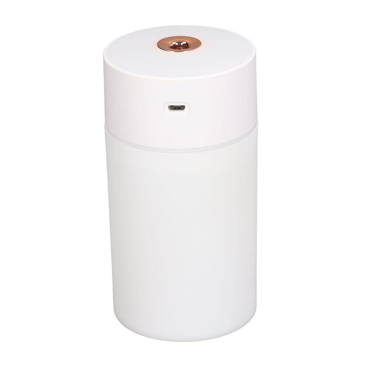 300ml Small Cool Mist Humidifier Portable Desktop Mini Humidifier with Colorful Light for Car House Office Travel White