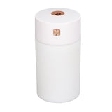 300ml Small Cool Mist Humidifier Portable Desktop Mini Humidifier with Colorful Light for Car House Office Travel White