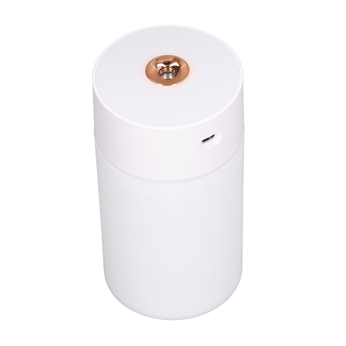 300ml Small Cool Mist Humidifier Portable Desktop Mini Humidifier with Colorful Light for Car House Office Travel White