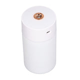 300ml Small Cool Mist Humidifier Portable Desktop Mini Humidifier with Colorful Light for Car House Office Travel White - Rear View