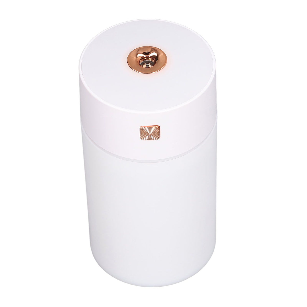 300ml Small Cool Mist Humidifier Portable Desktop Mini Humidifier with Colorful Light for Car House Office Travel White