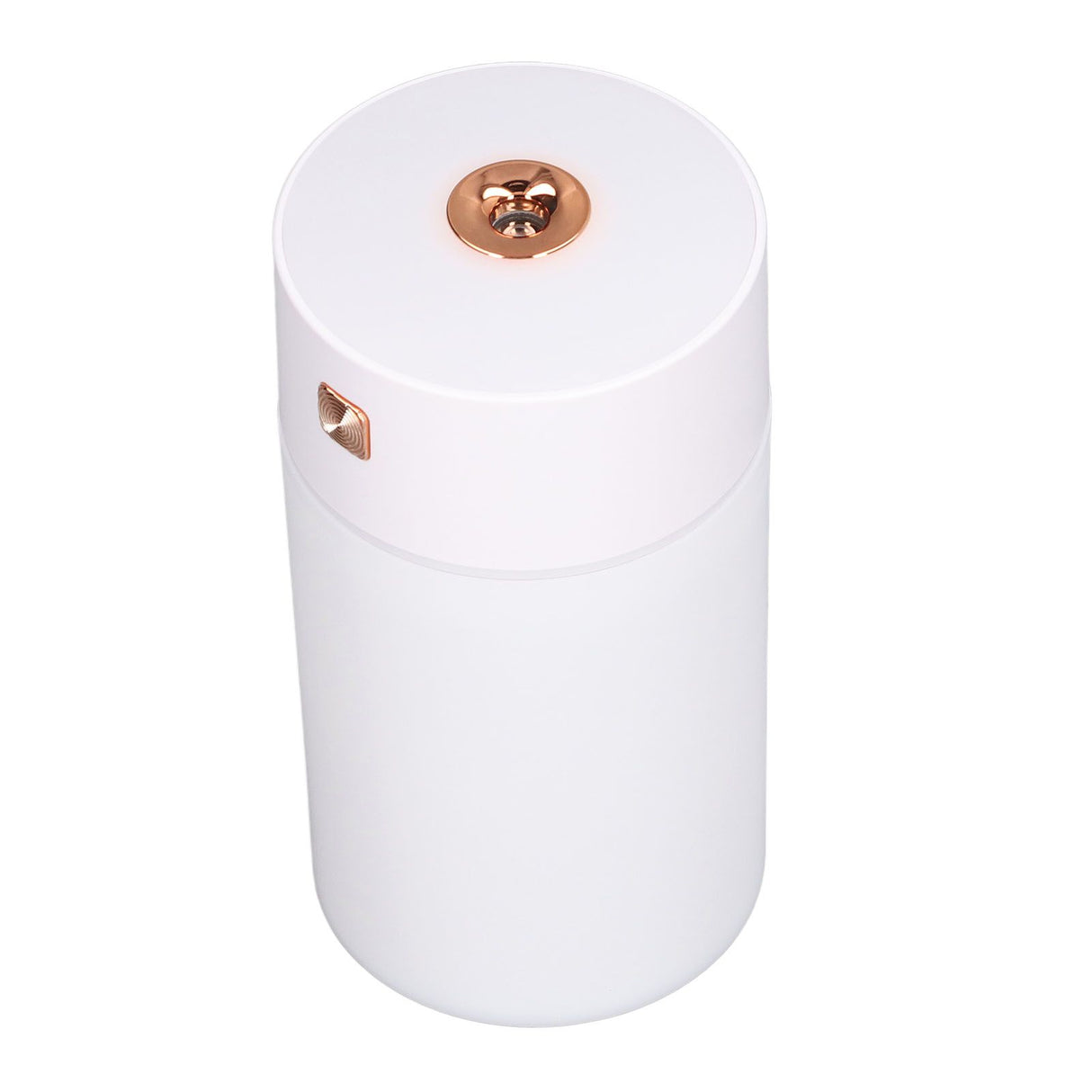 300ml Small Cool Mist Humidifier Portable Desktop Mini Humidifier with Colorful Light for Car House Office Travel White