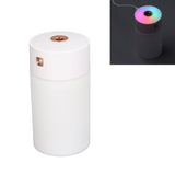 300ml Small Cool Mist Humidifier Portable Desktop Mini Humidifier with Colorful Light for Car House Office Travel White