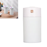 300ml Small Cool Mist Humidifier Portable Desktop Mini Humidifier with Colorful Light for Car House Office Travel White