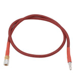 8mm CO2 Filling Bottle Hose 36inch Low Pressure Hose Strong Sealing Red Black Wrapped Hose for CO2 Filling Cylinder