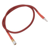 8mm CO2 Filling Bottle Hose 36inch Low Pressure Hose Strong Sealing Red Black Wrapped Hose for CO2 Filling Cylinder - Top-Down View