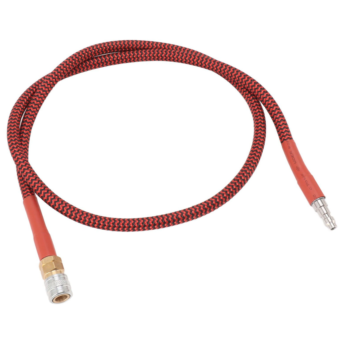 8mm CO2 Filling Bottle Hose 36inch Low Pressure Hose Strong Sealing Red Black Wrapped Hose for CO2 Filling Cylinder