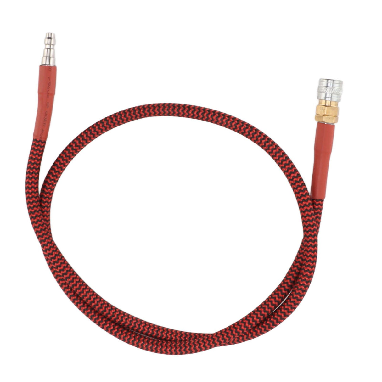 8mm CO2 Filling Bottle Hose 36inch Low Pressure Hose Strong Sealing Red Black Wrapped Hose for CO2 Filling Cylinder